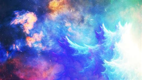 Wallpaper Digital Art Abstract Deviantart Fractal Nebula