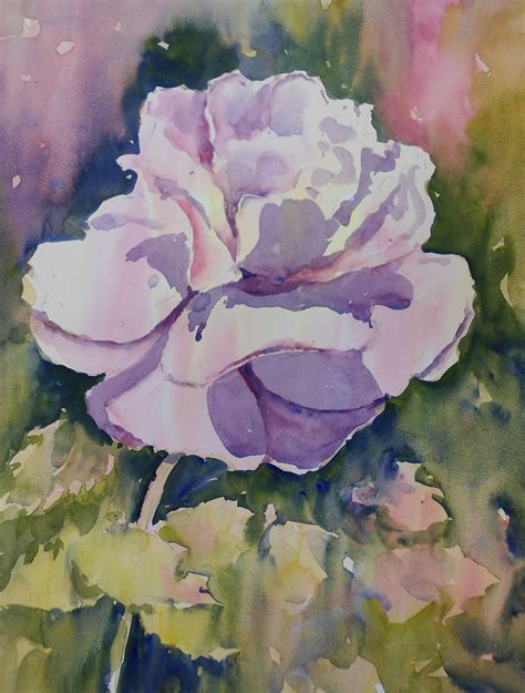 Loose Watercolour Floral Lesson Rose By Joanne Thomas See It On