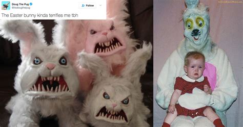 15 Photos That Prove The Easter Bunny Is Scary Af Thethings