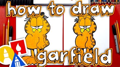 How To Draw Garfield Diy Canvas Art Diy Canvas Art Painting Drawings