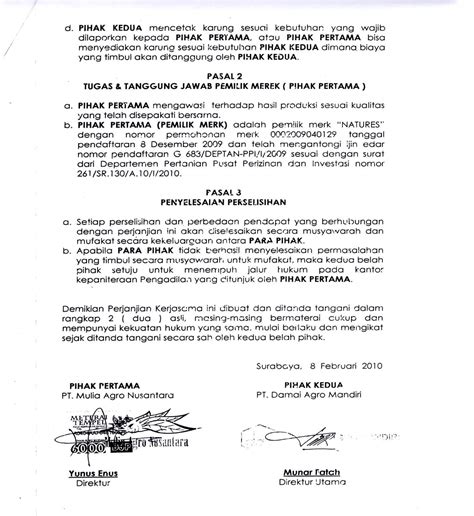 Kementerian keuangan republik indonesia direktorat jenderal. 8+ Contoh Surat Perjanjian Yang Baik Dan Benar 2019 ...