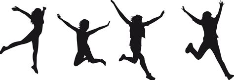 Silhouette Dance Jumping Clip Art Jumping Png Download 2314792