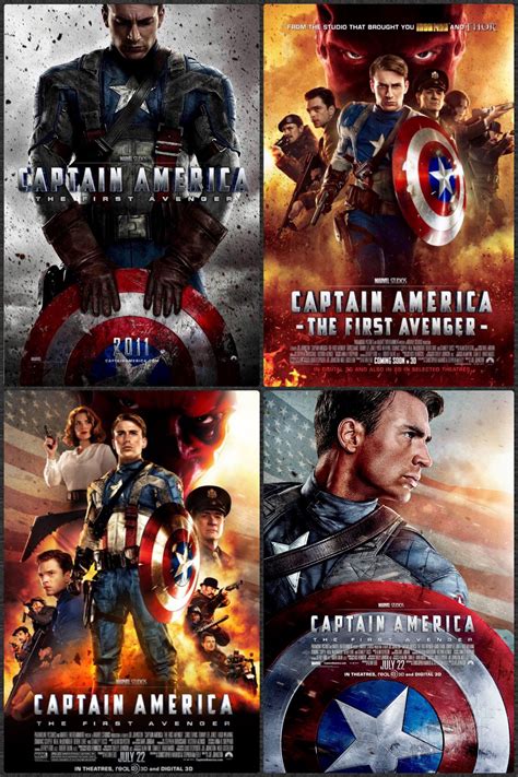 Captain America The First Avenger Marvel Movie Posters Marvel Movies