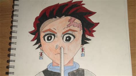 How To Draw Tanjiro From Demon Slayer