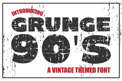 Grunge 90s Font By Ktwop · Creative Fabrica