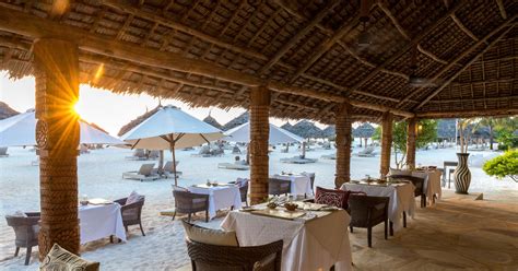 Gold Zanzibar Beach House And Spa Resort Nungwi Zanzibar Tanzania Gold Restaurant Beach View