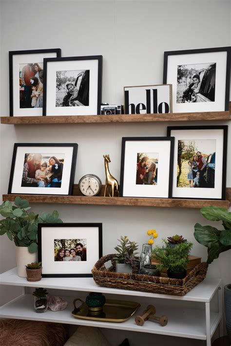 How To Make Your Own Picture Perfect Photo Ledge Gallery Wall Design