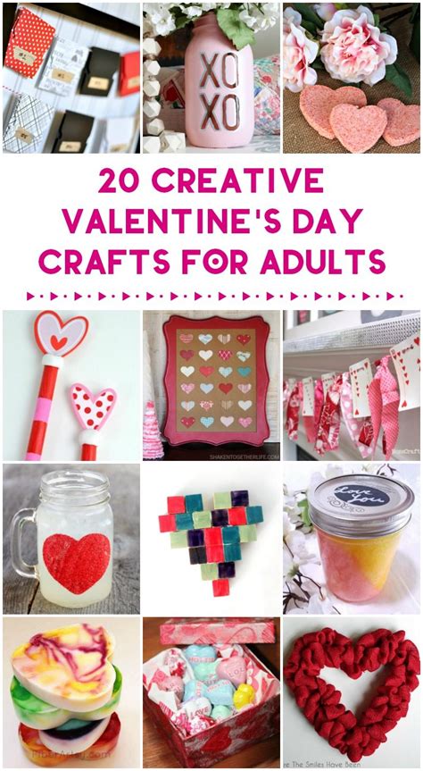 20 Valentines Day Crafts And Handmade Ts For You To Make Crafts For Grownups Pretty