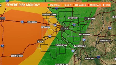St Louis Weather Forecast Timeline Monday Storms Possible