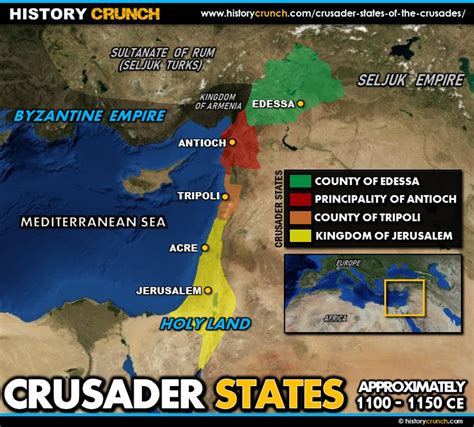 Crusader States Of The Crusades History Crunch History Articles