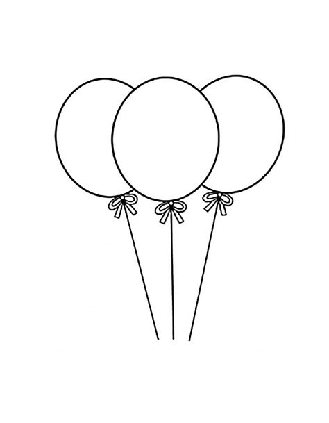 Balloon Coloring Pages For Kids To Print For Free