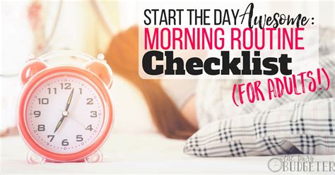 Learn how to talk about your daily routine in english.a cartoon shows you a daily routine with the name of that activity written below it. Start the Day Awesome: Morning Routine Checklist (For ...