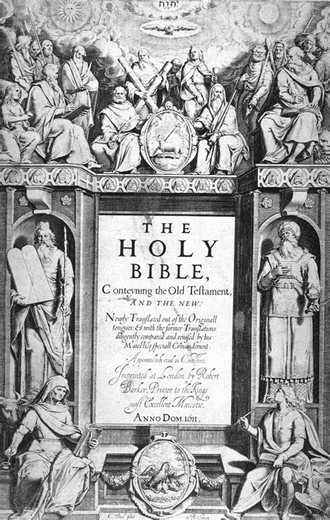 King James I Bible 1611 Ntitle Page Of The First Edition London