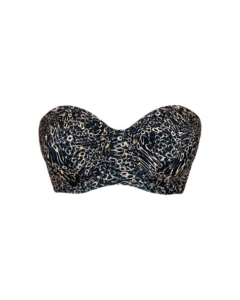 Eclipso Bandeau Bikini Top Print Mix Tkd Lingerie