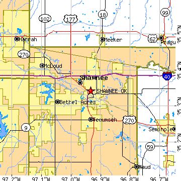 Map of zip codes in oklahoma. Shawnee, Oklahoma (OK) ~ population data, races, housing ...