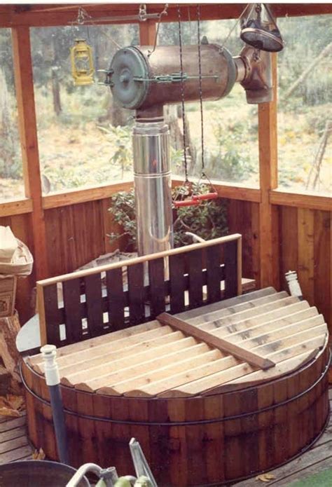 Wood Heated Hot Tub Gallery In Structure Php Wood Heat Diy Hot Tub Round