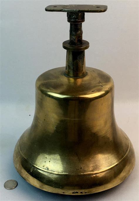 Sold Price Vintage Us Navy Wwii Era Bronze Ships Bell With Top