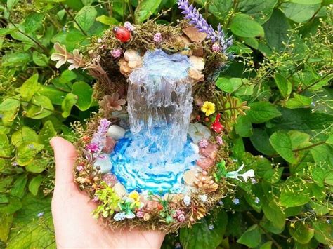 Fairy Garden Pond Fairy Fountain Dollhouse Fountain Fairy Garden