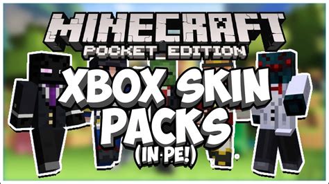 Minecraft Pe Xbox Skin Packs Mod Download Youtube