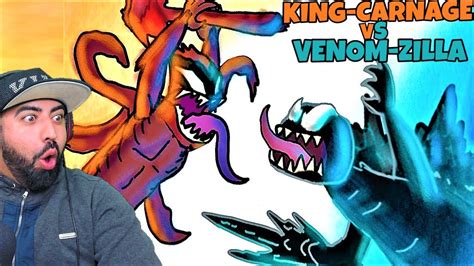 Reacting To Venom Zilla Vs King Carnage Godzilla Vs Monkey Venom