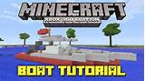 In Minecraft How To Make A Boat Images