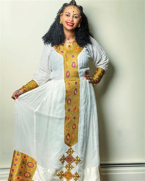 Habesha Dress Habesha Kemis Ethiopian Traditional Dress 💚💛 ️💙we Love