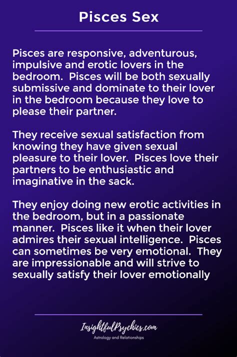 Pisces Sex Life The Good The Bad The Hot
