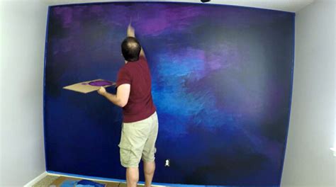 How To Paint A Galaxy Wall Mural Gray House Studio