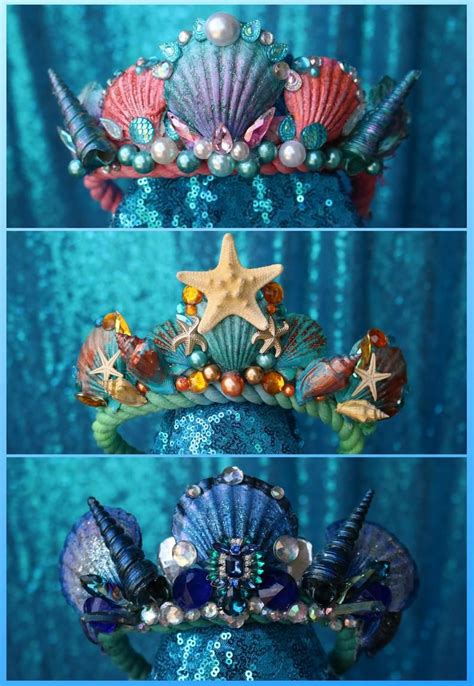 One Standard Custom Mermaidazzle Crown Etsy Diy Mermaid Crown