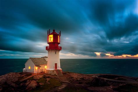 Lighthouse Sky Clouds Hd Wallpapers Wallpaper Cave