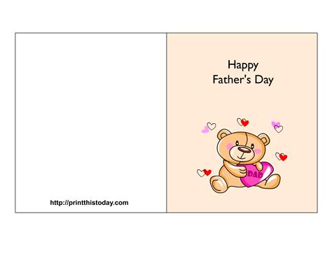 Free Fathers Day Cards Printable