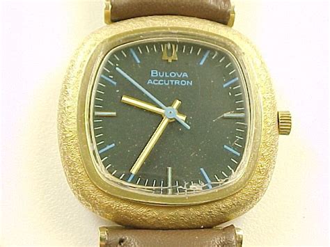 Vintage Bulova Accutron 14k Gold Mens Wrist Watch From Arnoldjewelers