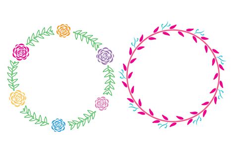 Download Floral Laurel Wreaths - Vector By aivos | TheHungryJPEG.com