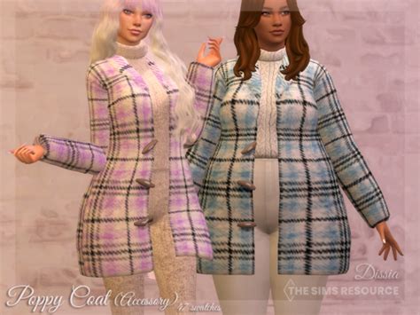 Dissia Poppy Coat Accessory 47 Swatches Base Game