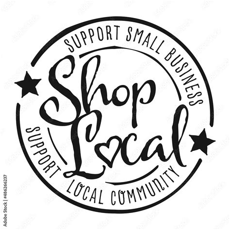 Shop Local Buy Local Shop Small Business Concept Support Local