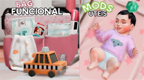 🧃mochila De Neném Funcional Mods úteis Para BebÊs De Colo The Sims