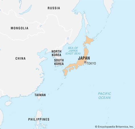 Map Of Japan And Neighboring Countries Map Of World