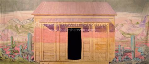 Ranch House Exterior Cut Backdrop Backdrops By Charles H Stewart