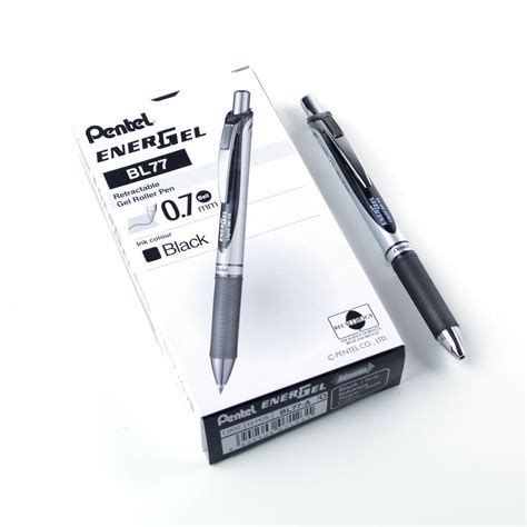 Pentel Energel Retractable Liquid Gel Rollerball Pen 07mm Medium