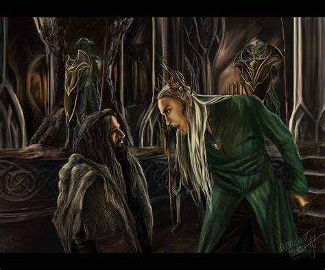 3 Thranduil And Thorin By Msriin On Deviantart