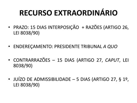 Quando Cabe Recurso Extraordinário