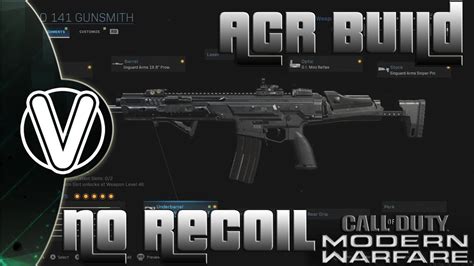 Call Of Duty Modern Warfare How To Make The Acr Weapon Conversions