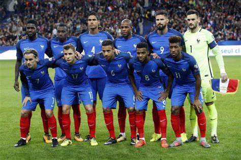 The team's colours are blue, white and red, and the coq gaulois its symbol. FIFA World Cup 2018: Time for Deschamps' talented France ...