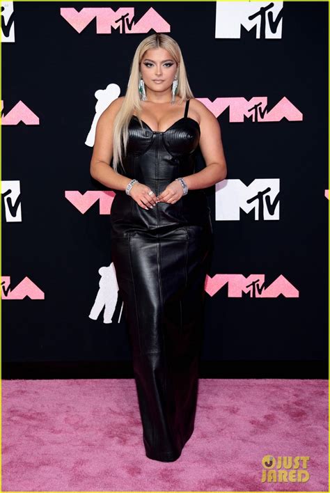 bebe rexha steps out for mtv vmas 2023 in a cheek baring dress after saying she might skip