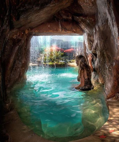 John Guild Photography Water Caves Grotto Custom Pool