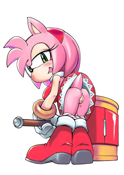 Rule 34 1girls Amy Rose Anus Ass Bent Over Blush Breasts Butt Female