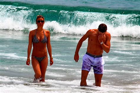 Busty Alex Gerrard Wearing A Bikini On A Beach In Ibiza Porn Pictures
