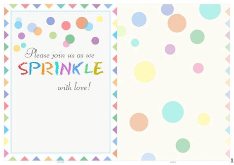 Free Printable Baby Sprinkle Invitations
