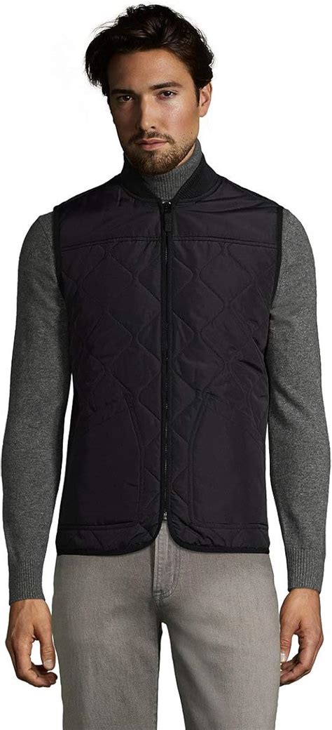 Lands End Men S Insulated Quilted Vest At Amazon Men’s Clothing Store