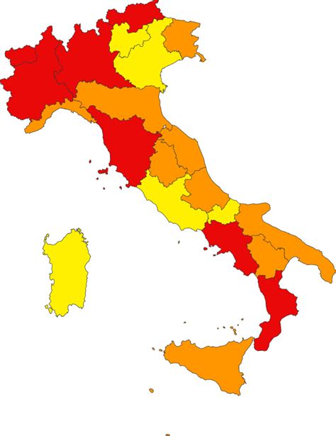 La zona arancione è durata in toscana circa due settimane. Zona rossa, zona arancione e zona gialla: la mappa dell ...